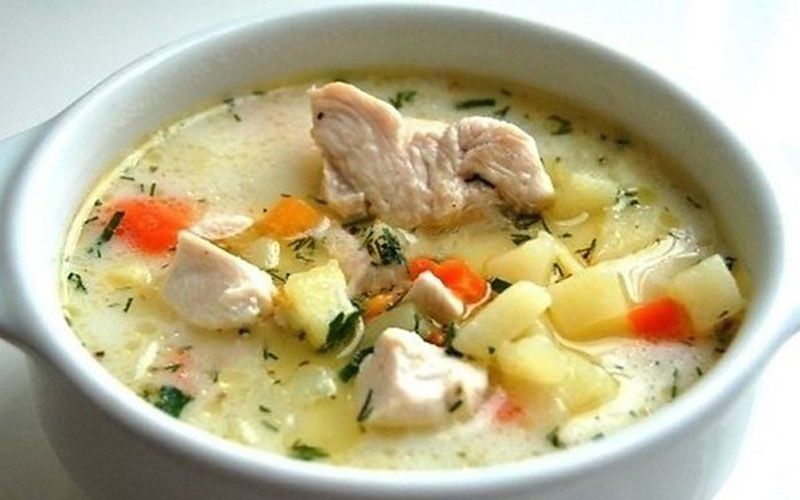 Сырный суп с курицей: Простой рецепт очень вкусного блюда