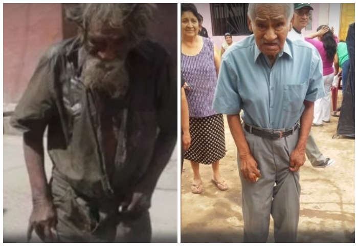 Жители города преобразили бездомного больного старика. Он выглядит совсем другим человеком!