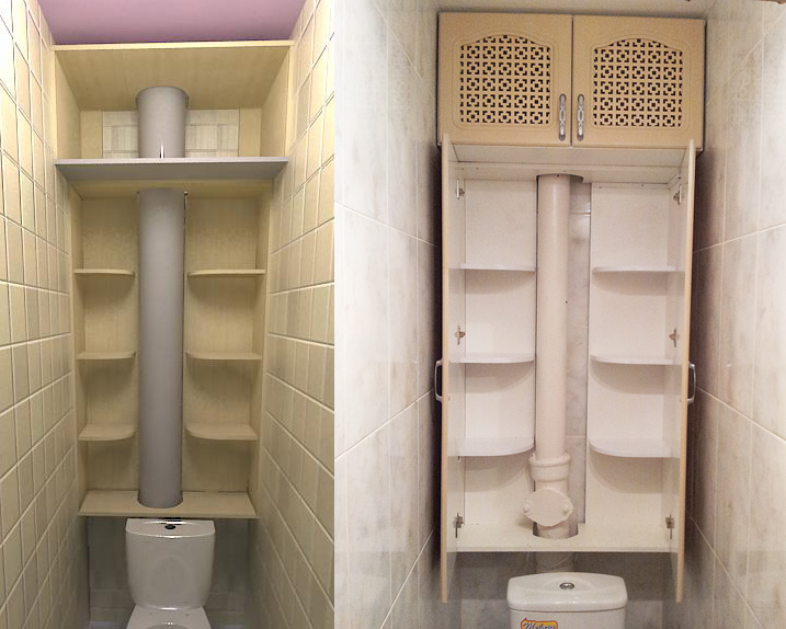 Как аккуратно спрятать трубы в туалете — три лучших способа