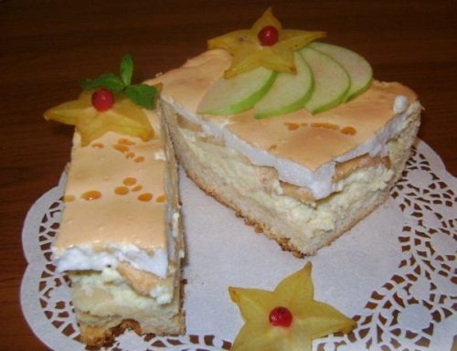 Необычайно вкусный королевский пирог с яблоками и творогом